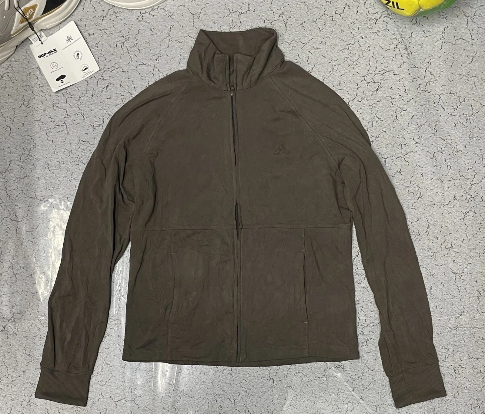 Adidas Brown Track Jacket front view