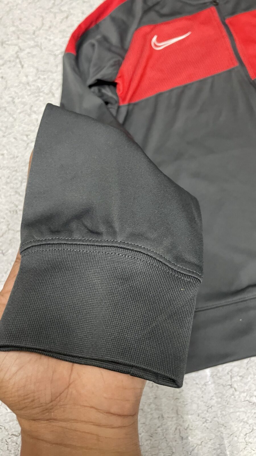 Nike Dri-FIT Black Track Jacket back view