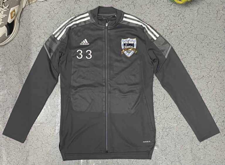 Adidas Grey Jacket detail view