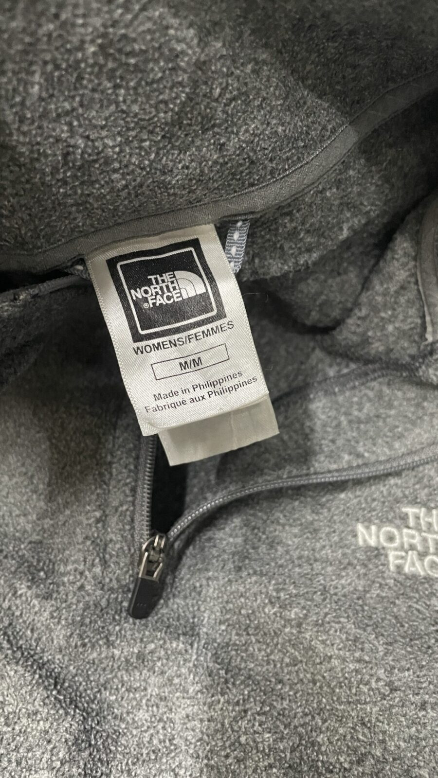 The North Face Grey Sweater back view