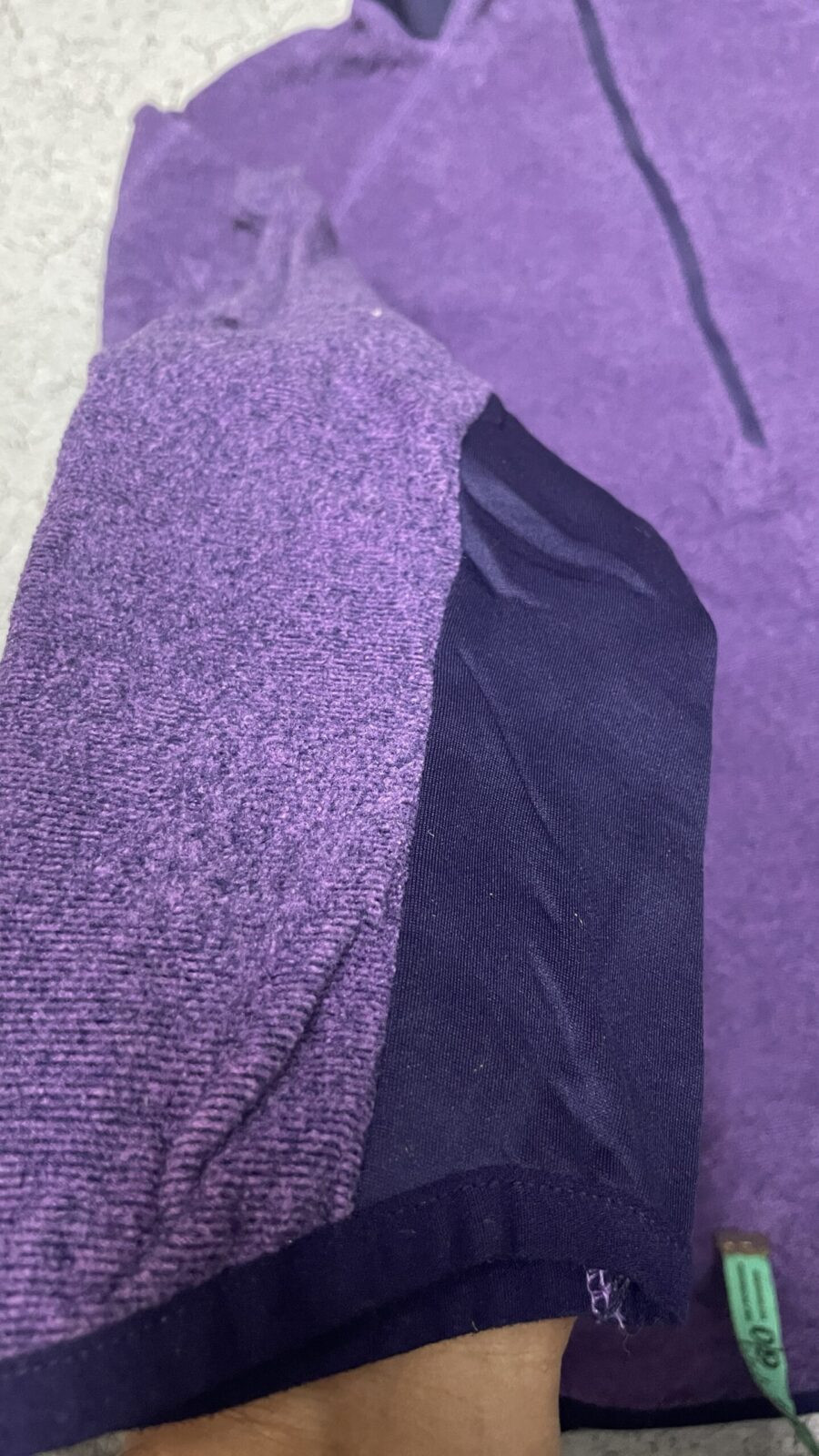Purple Sweater detail view