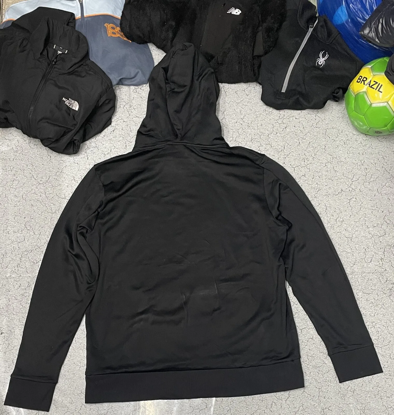 The North Face Black Hoodie detail view