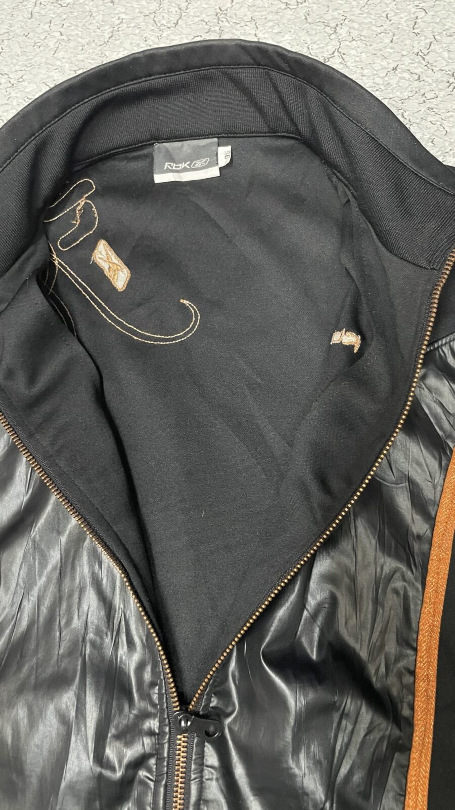Reebok Black Track Jacket back view