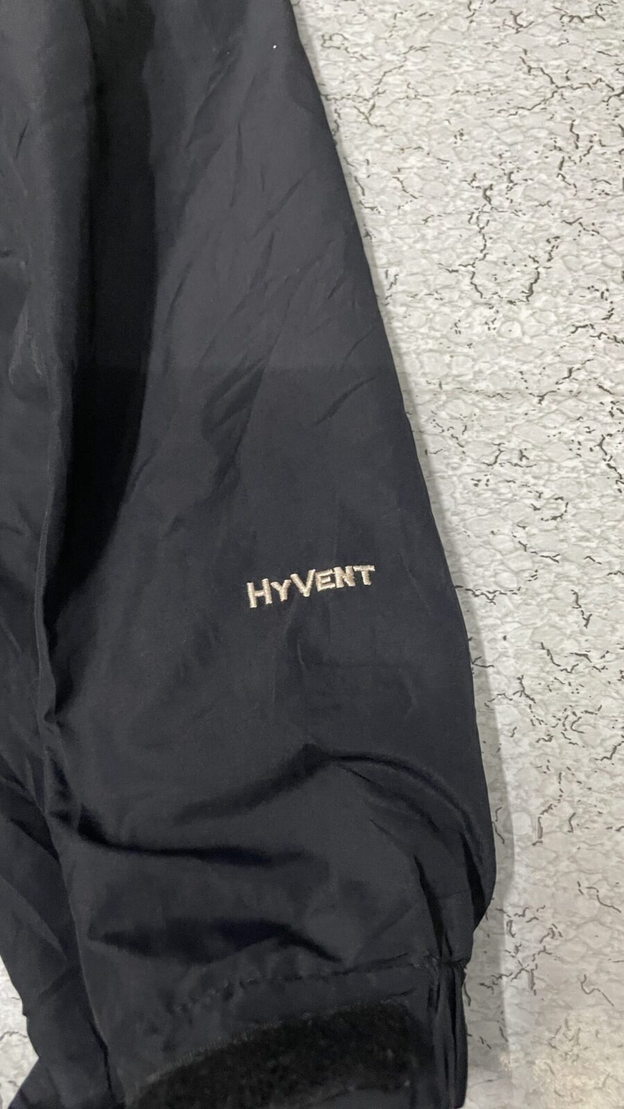 The North Face HyVent Black Jacket back view