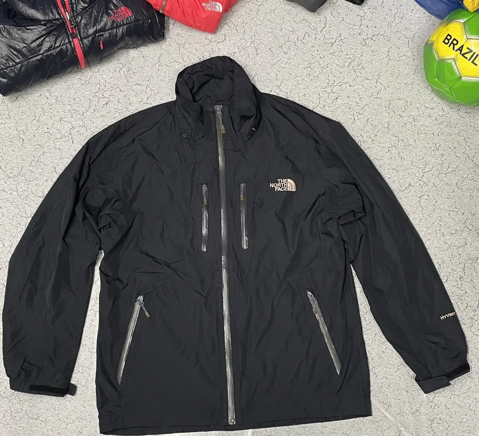 The North Face HyVent Black Jacket alternate view