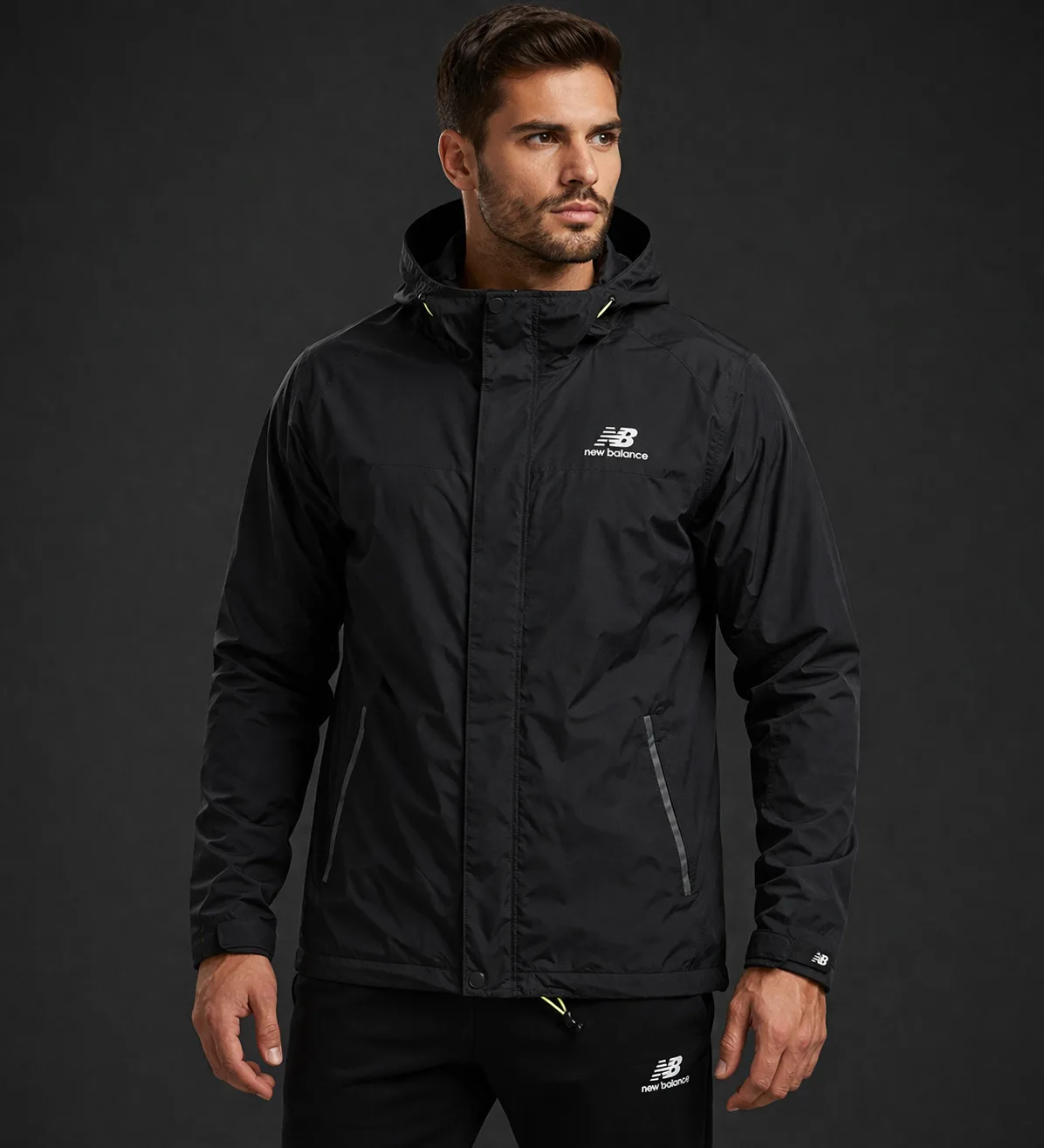 New Balance Black Jacket front view