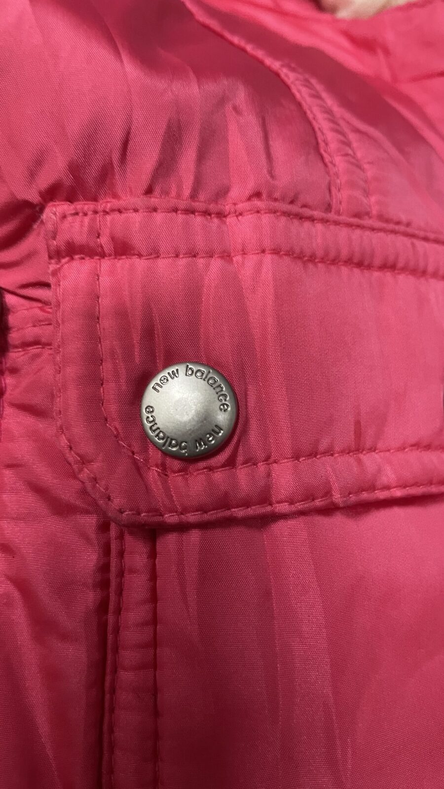 New Balance Pink Jacket back view