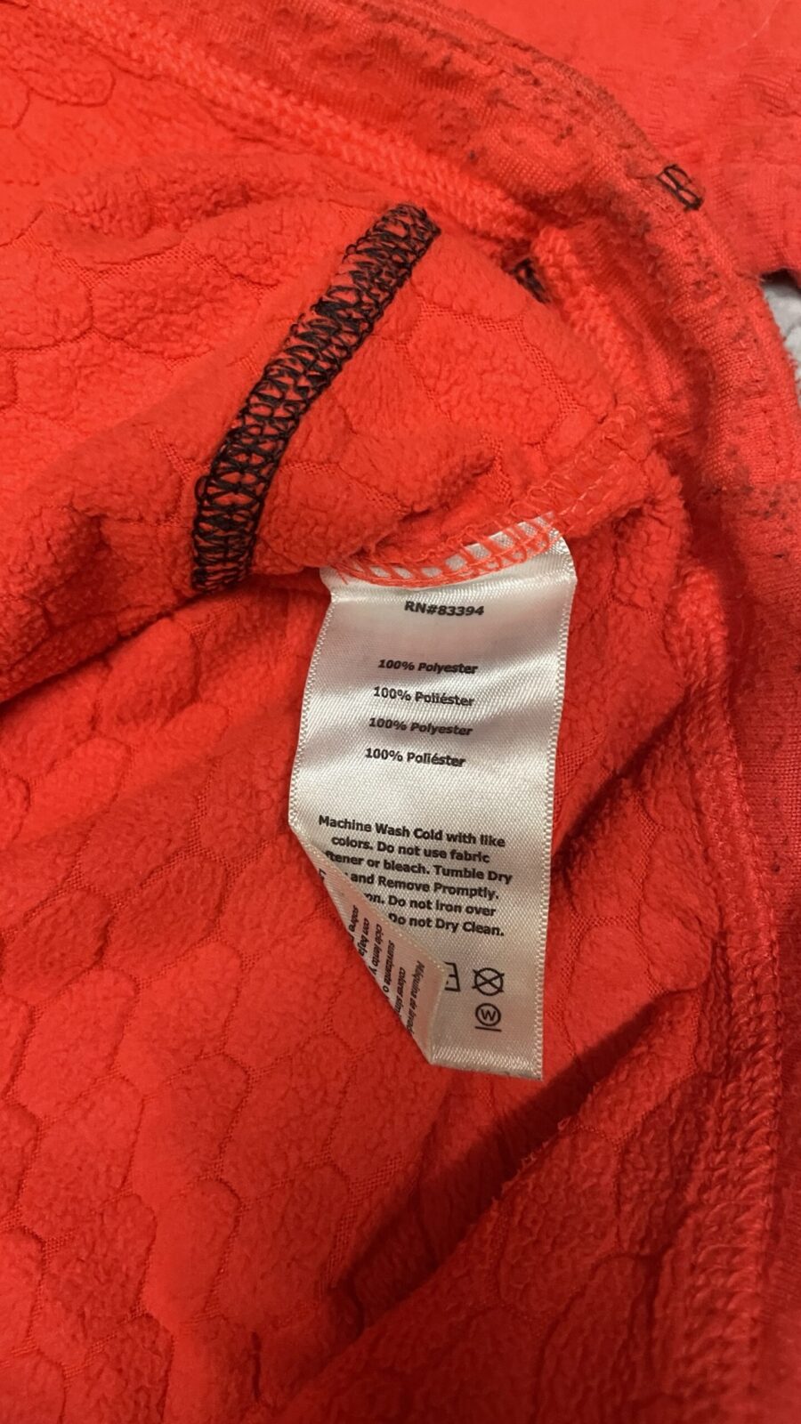 Asics Orange T-Shirt detail view