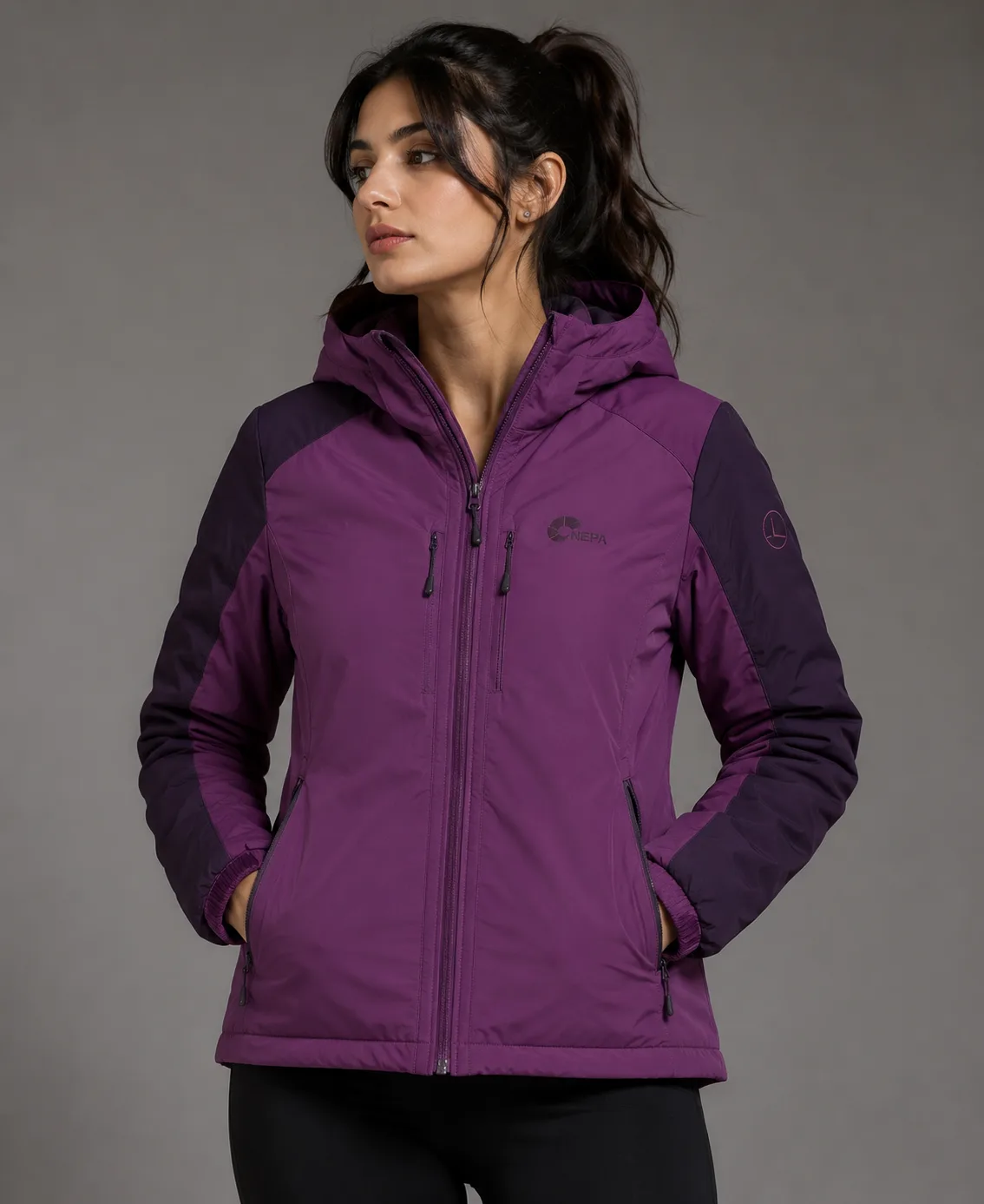 Nepa Black Jacket front view