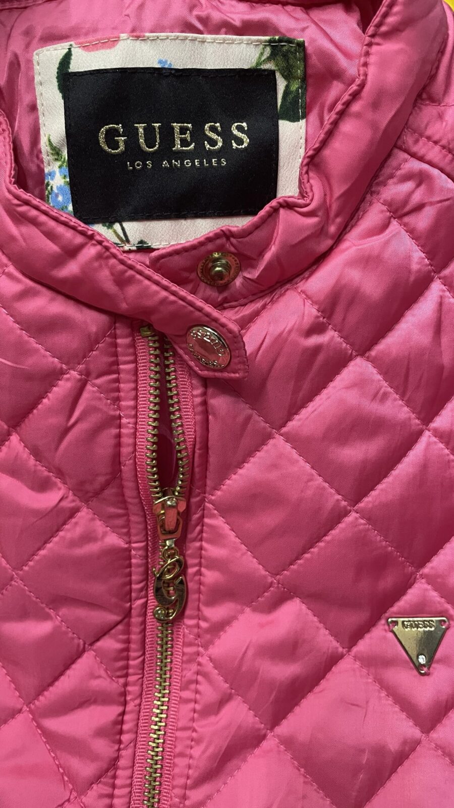 Pink Puffer Jacket detail view