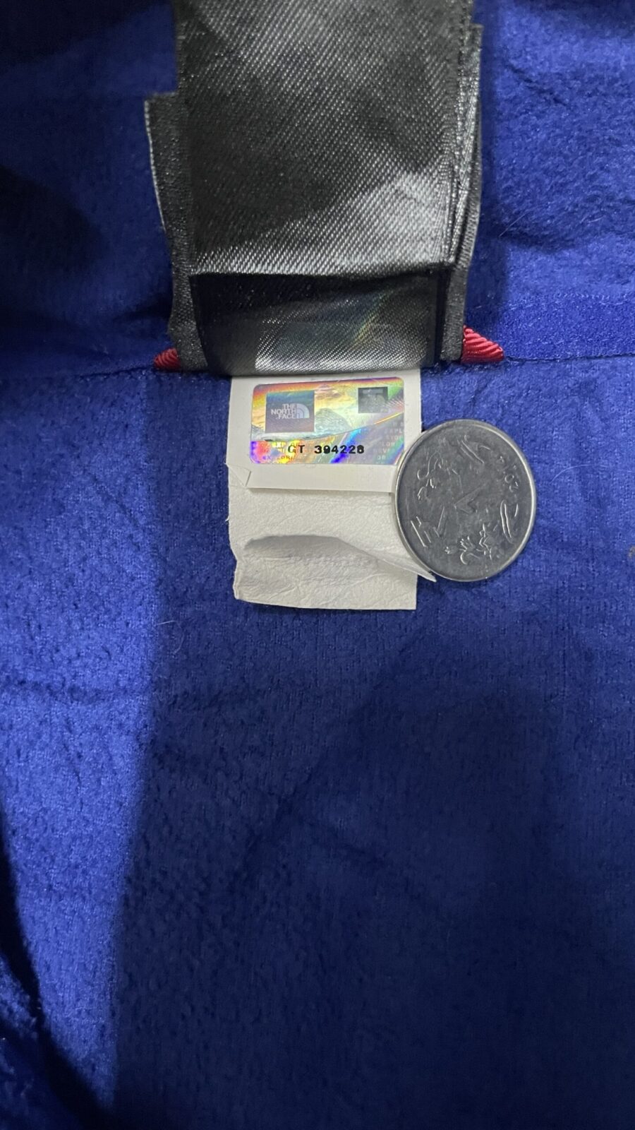 The North Face Blue Sweatshirt back view