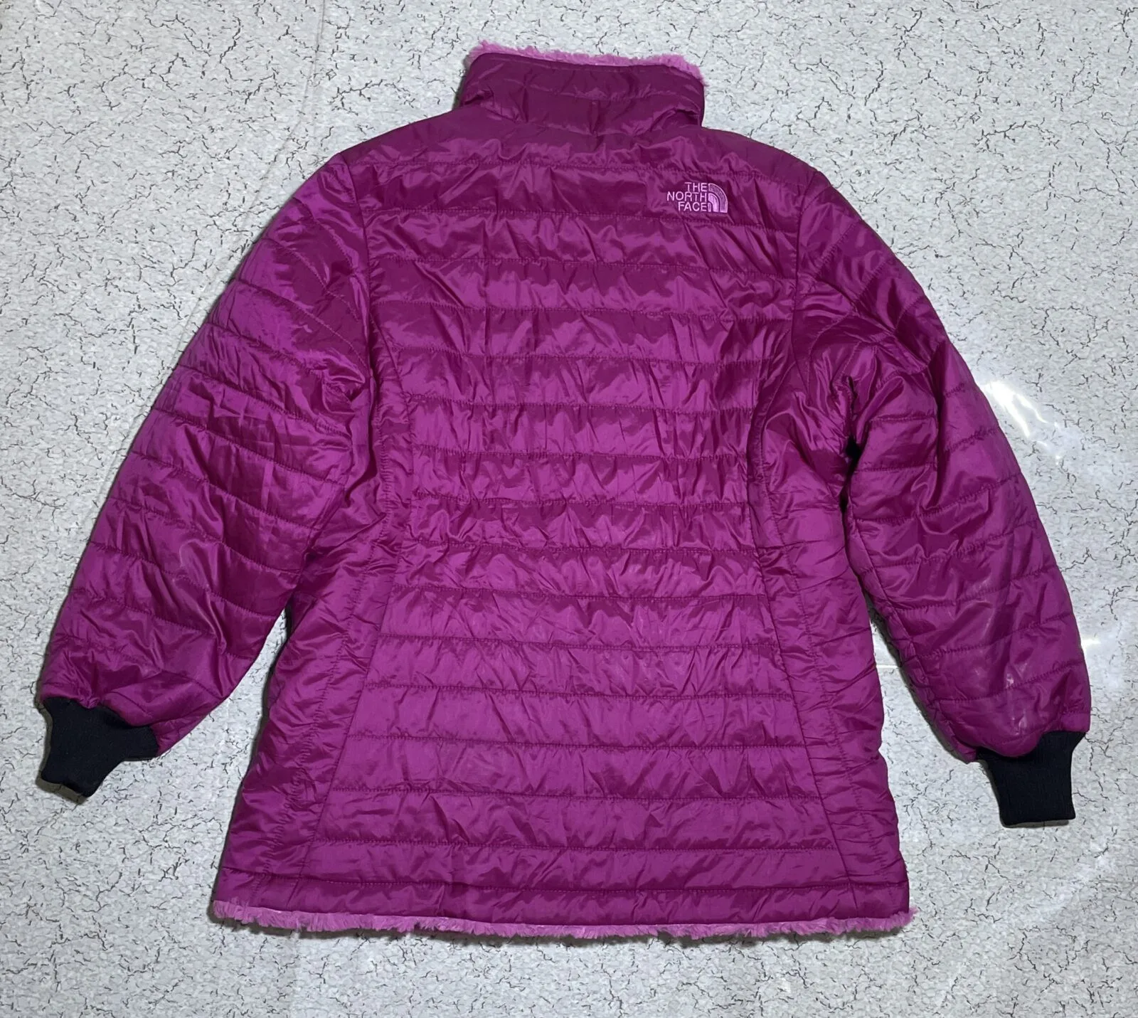 The North Face Pink Jacket back view