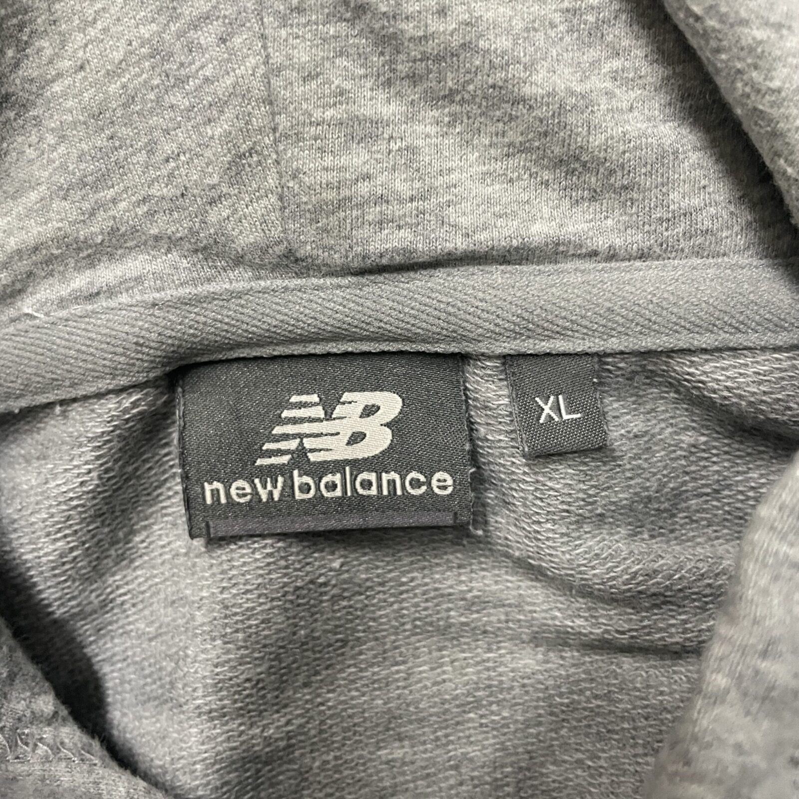 New Balance Grey Hoodie detail view