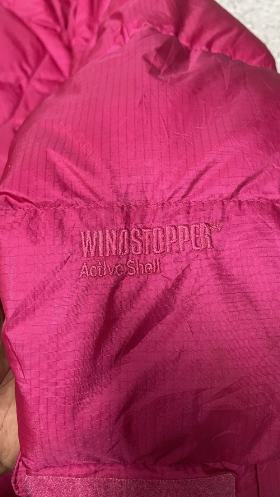 Columbia Puffer Jacket detail view