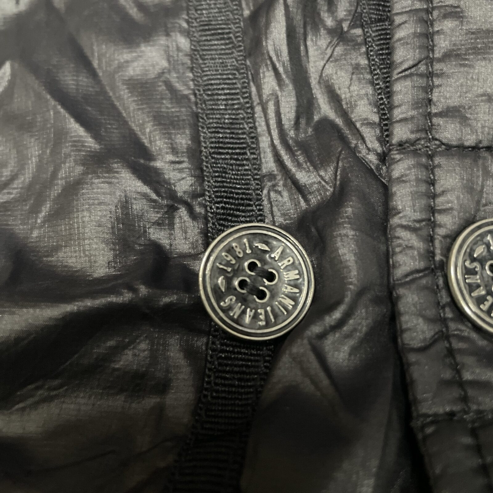 Armani Exchange Black Jeans detail view