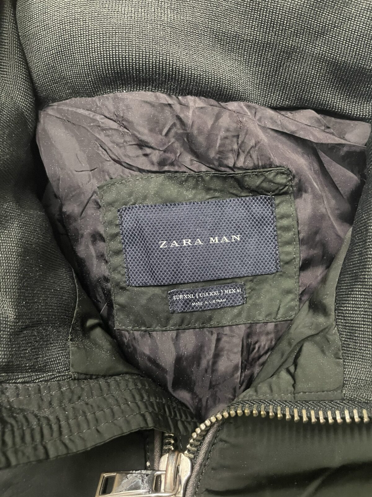 Zara Green Jacket back view