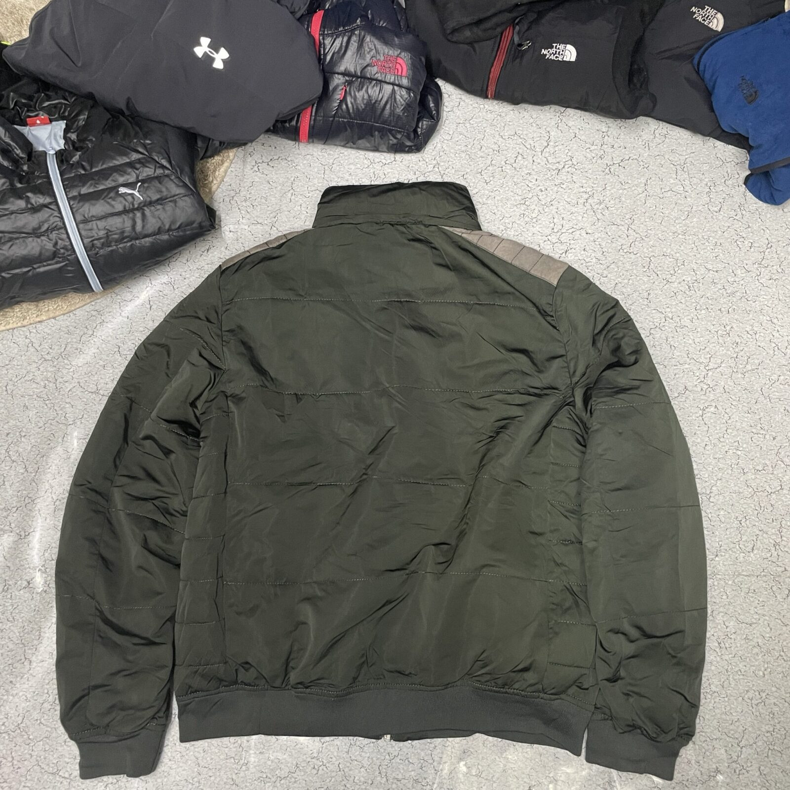 Zara Green Jacket detail view