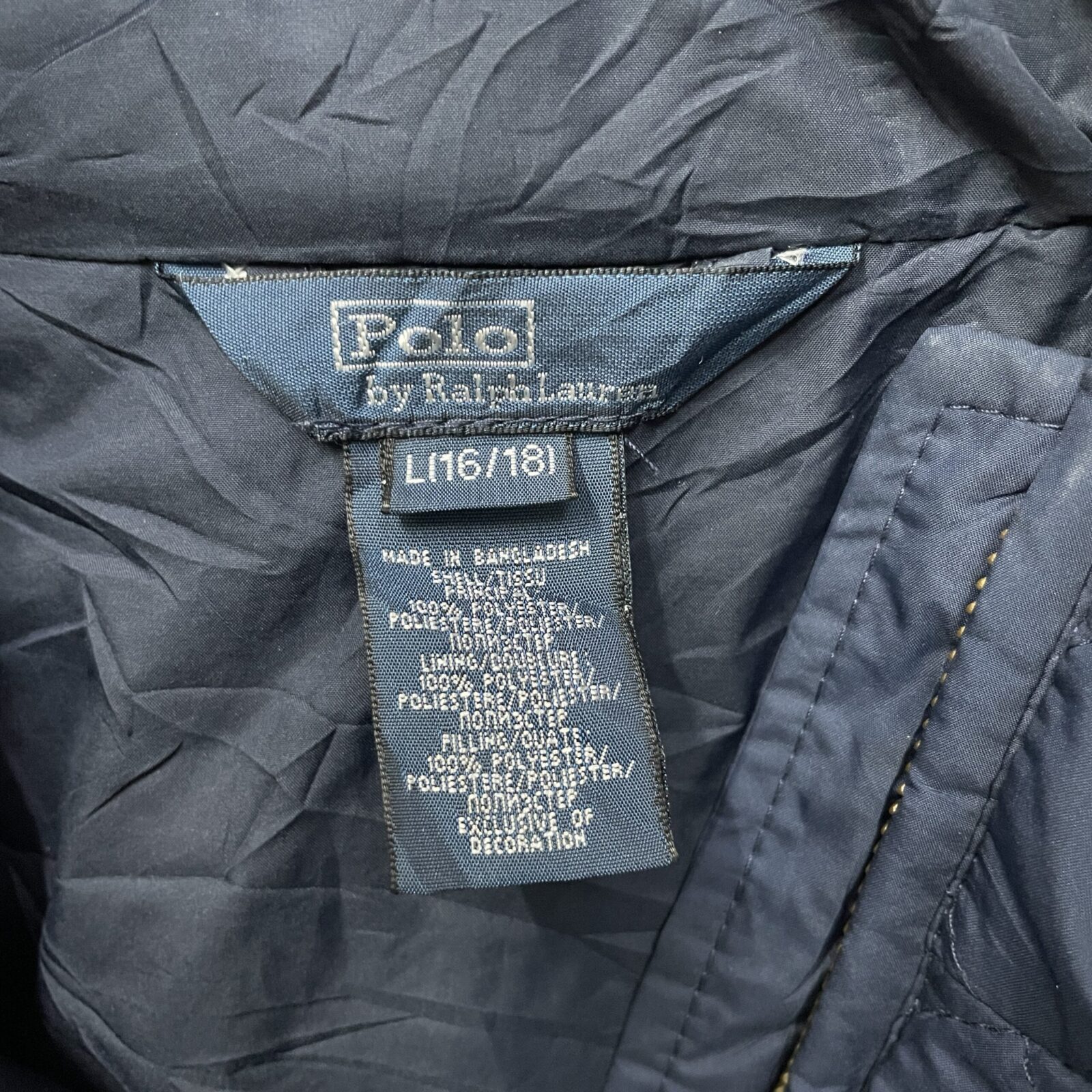 Ralph Lauren Navy Jacket back view