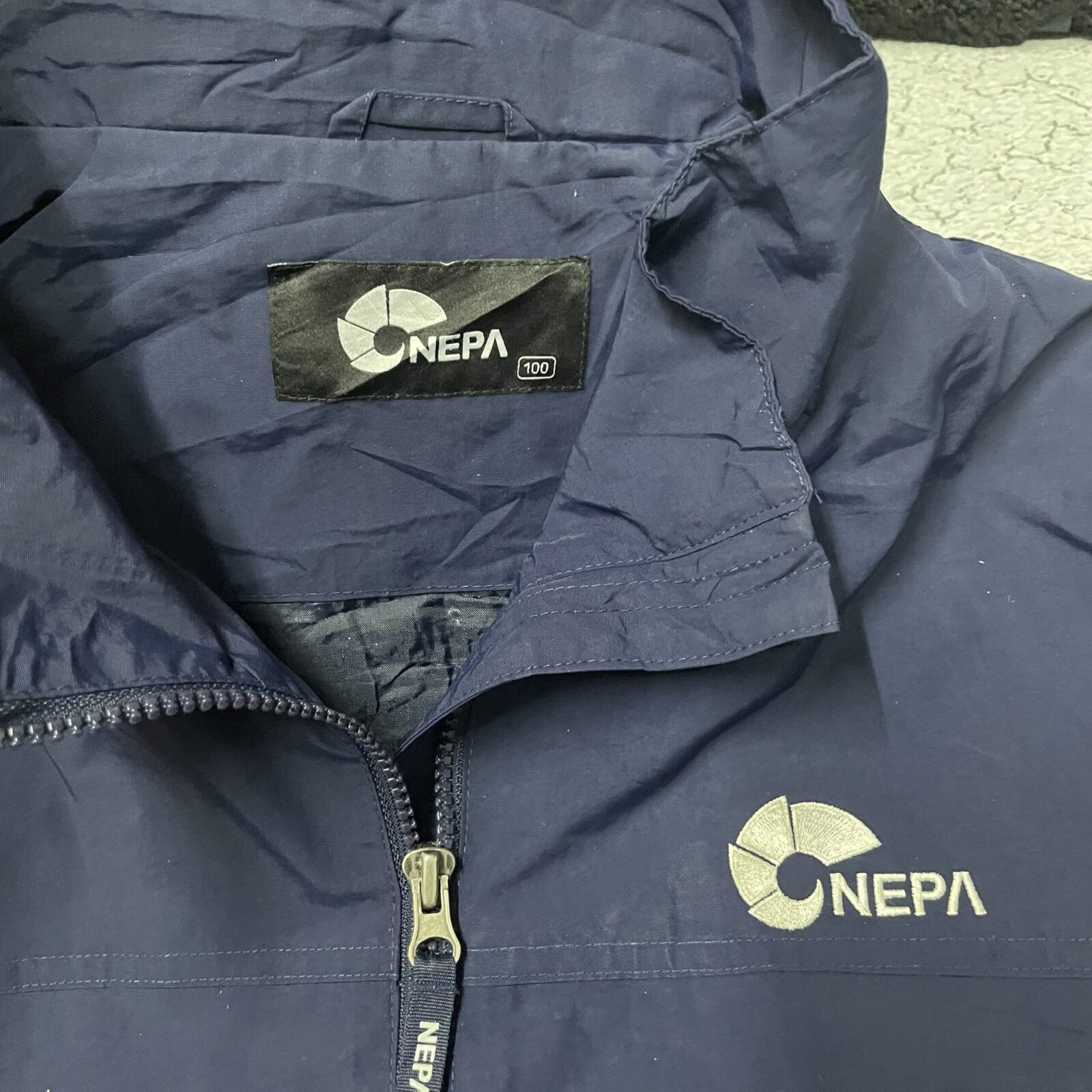 Nepa Navy Windbreaker Jacket detail view