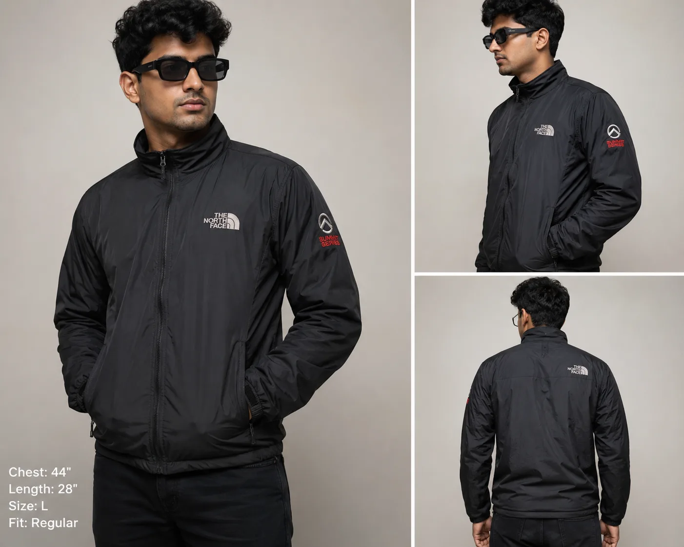 The North Face Black Jacket front view