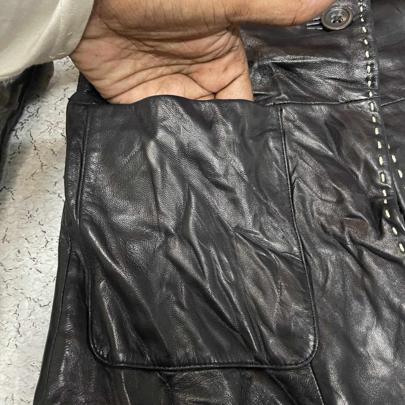 Black simple back view