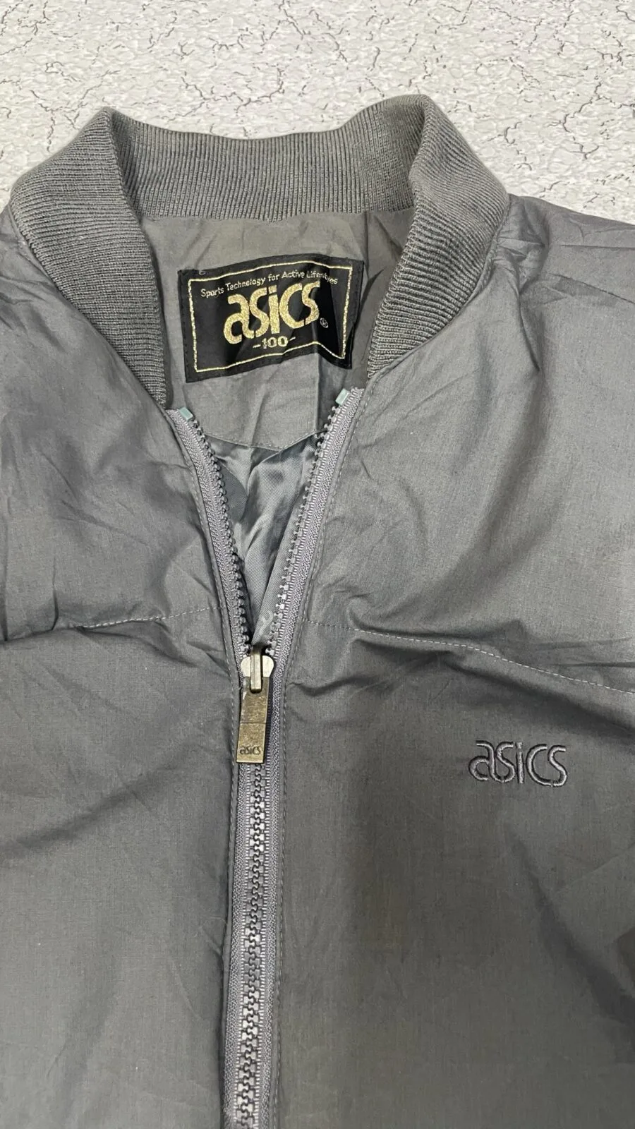 Asics Grey Puffer Jacket alternate view