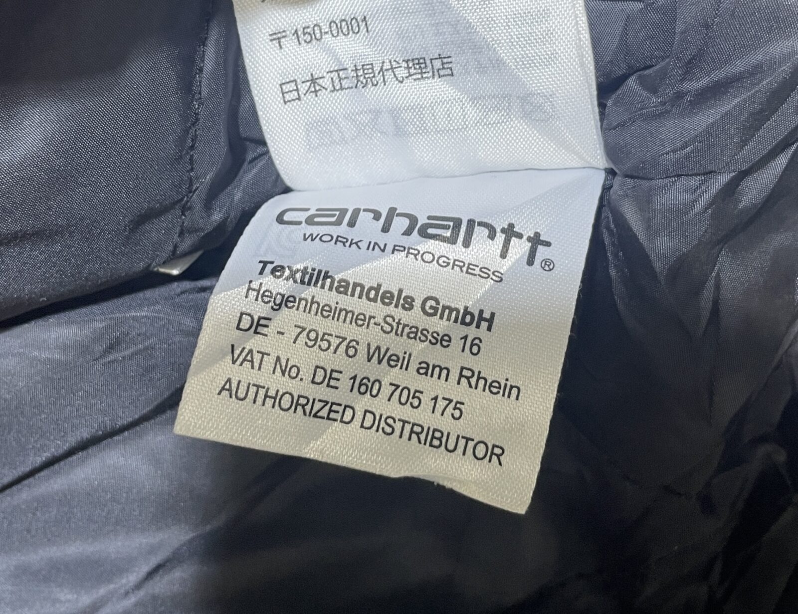 Carhartt White Jacket back view