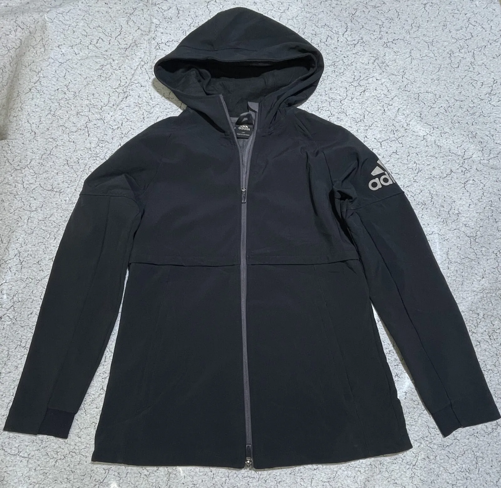 Adidas Black Track Jacket front view