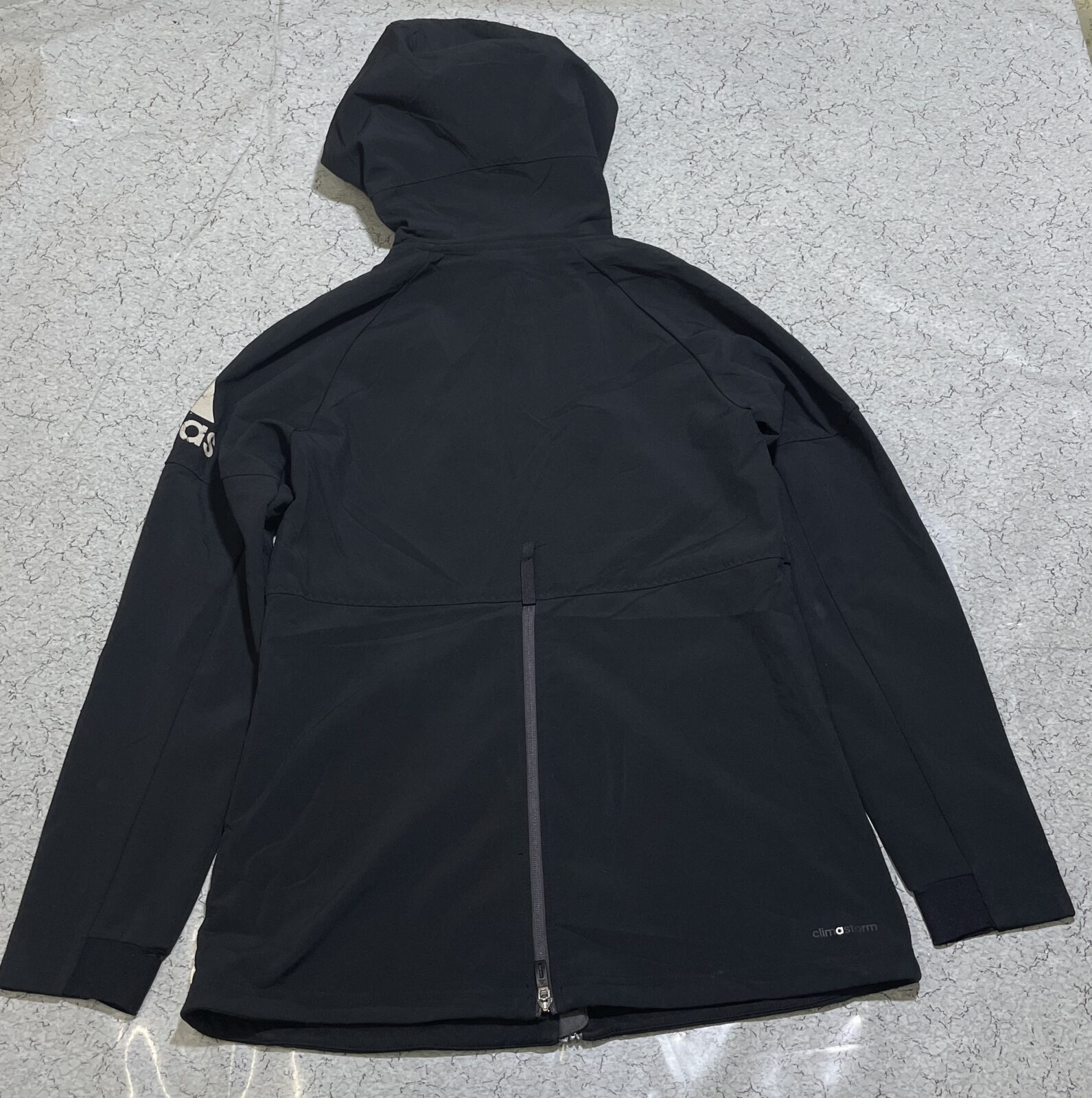 Adidas Black Track Jacket back view