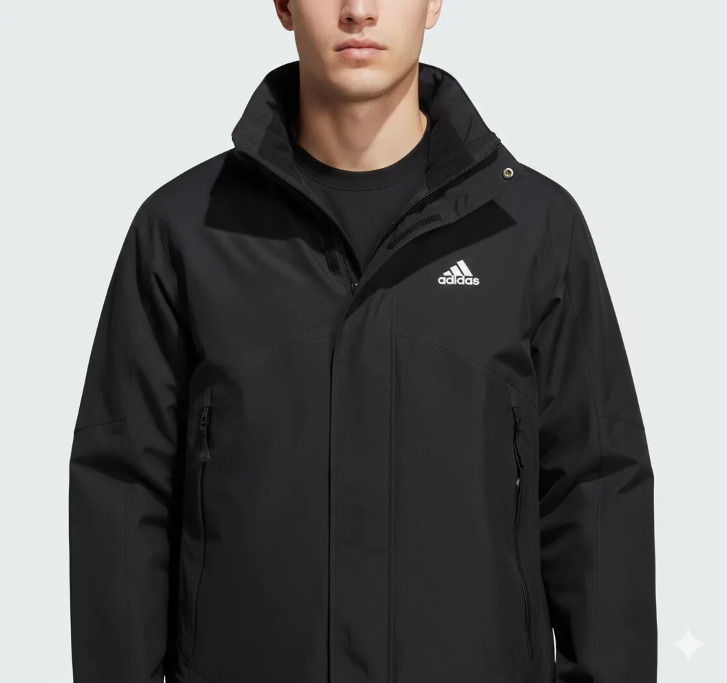 Adidas Black Jacket front view