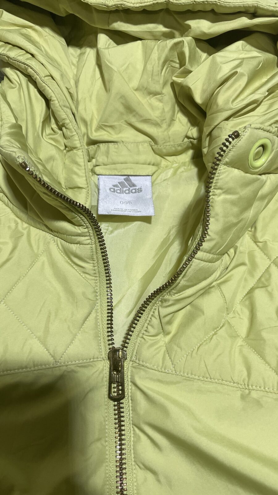 Adidas Yellow Jacket back view
