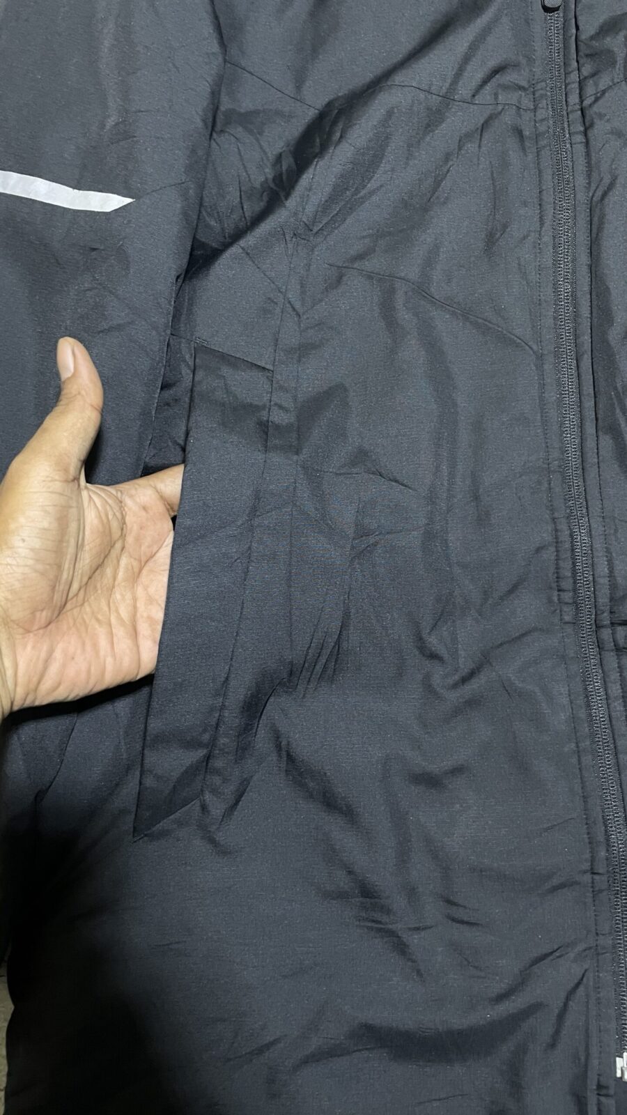New Balance Black Jacket back view