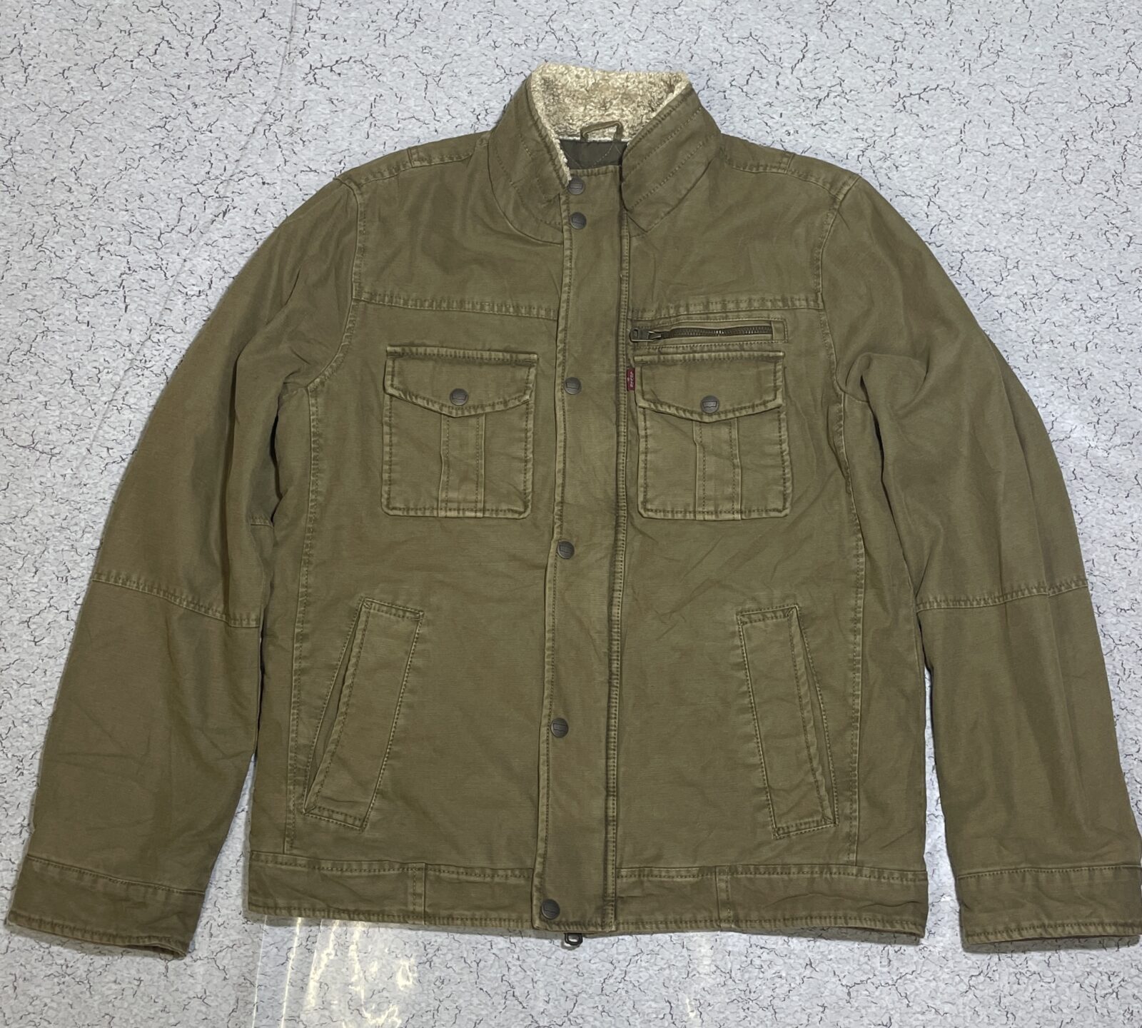 Levi's Green Jacket detail view