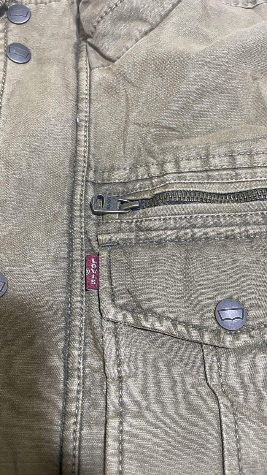 Levi's Green Jacket back view