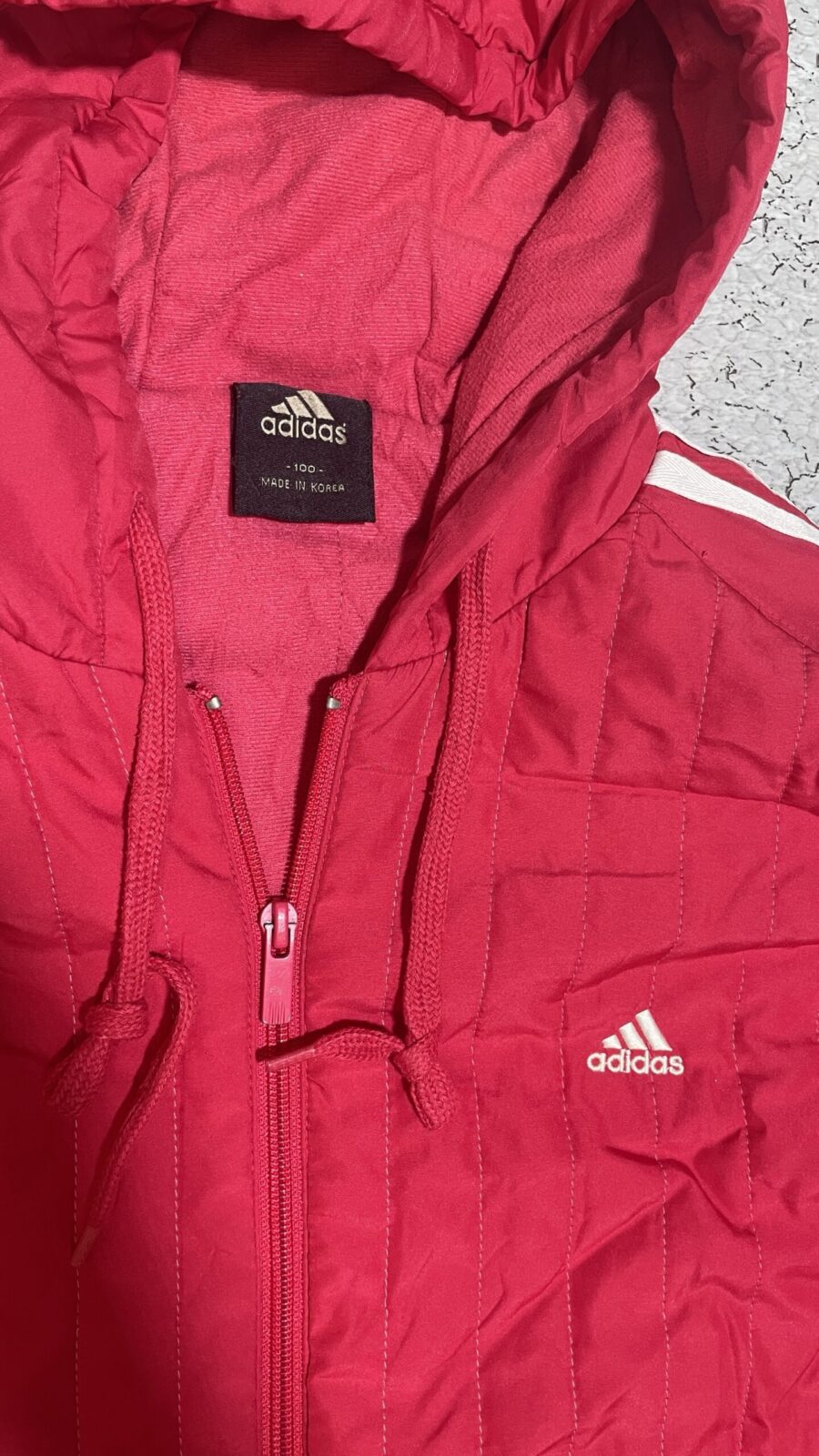 Adidas Red Jacket back view