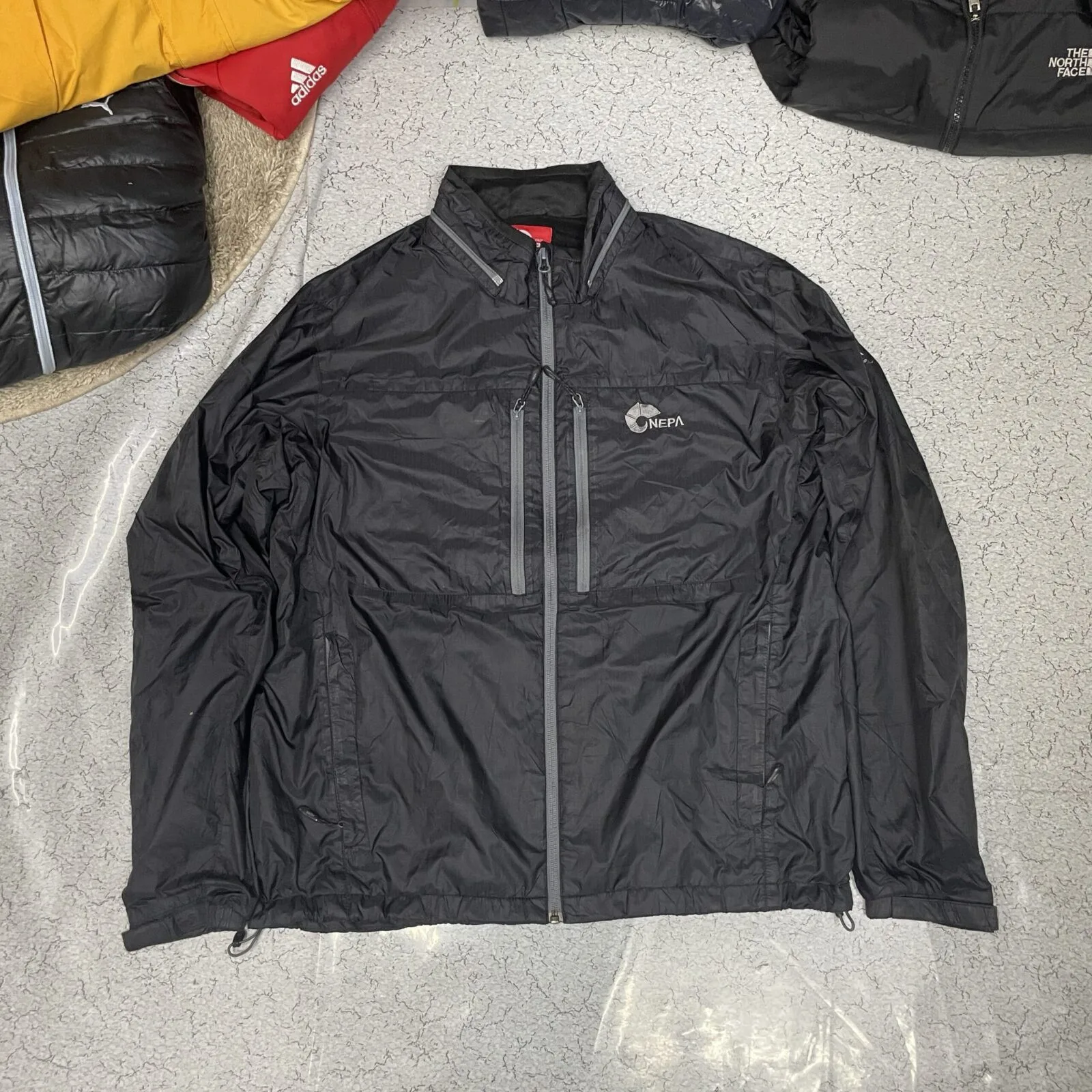 Nepa Black Windbreaker Jacket alternate view