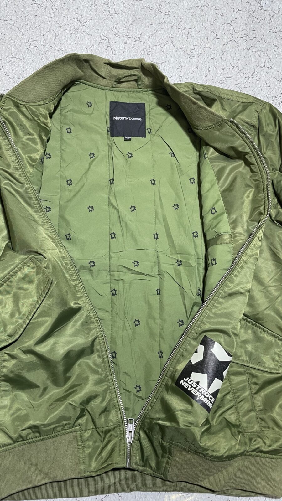 Green Jacket back view