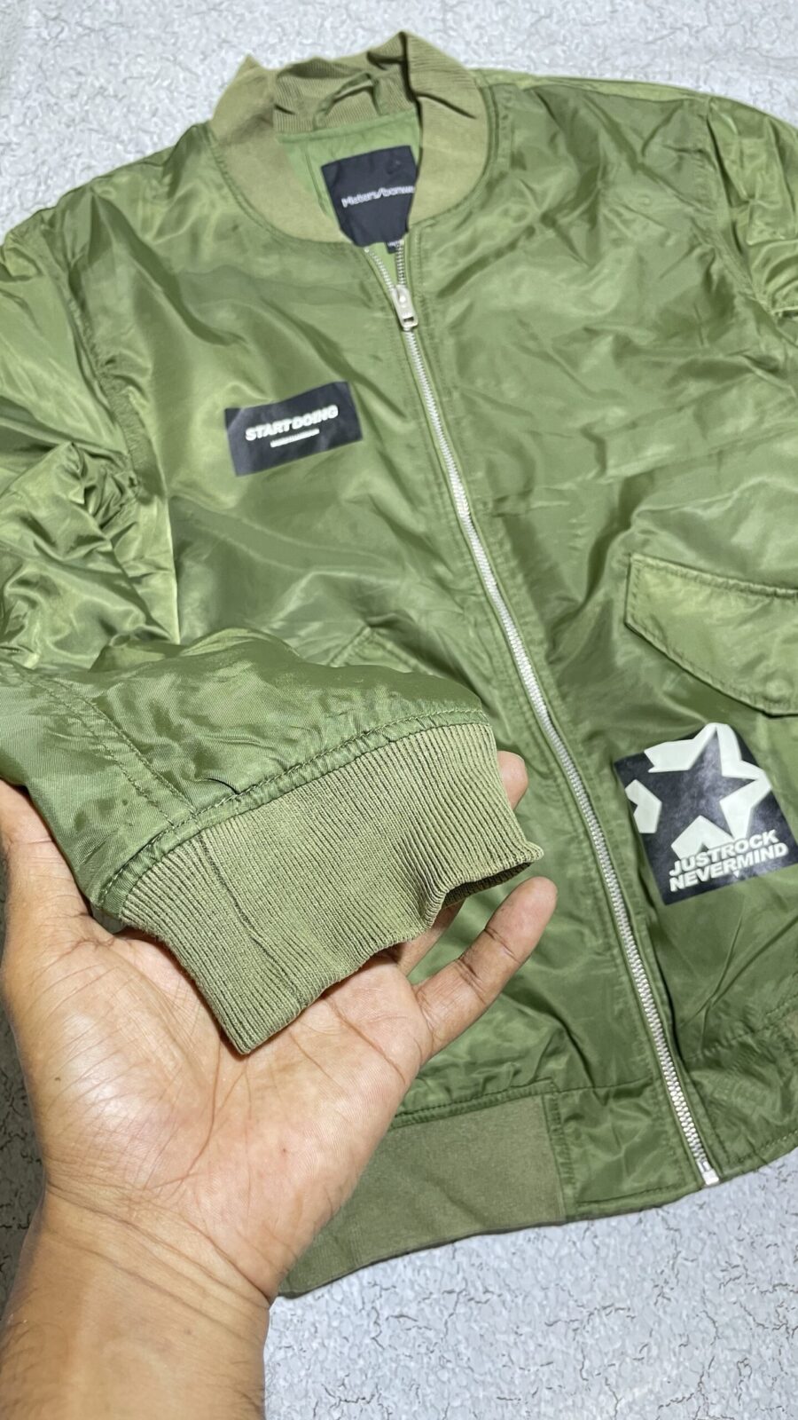 Green Jacket detail view