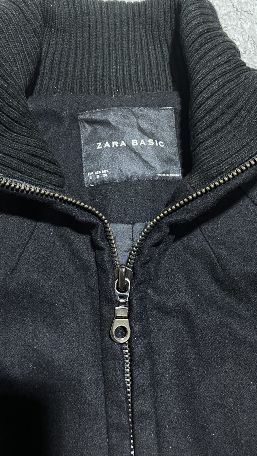 Zara Black Jacket back view