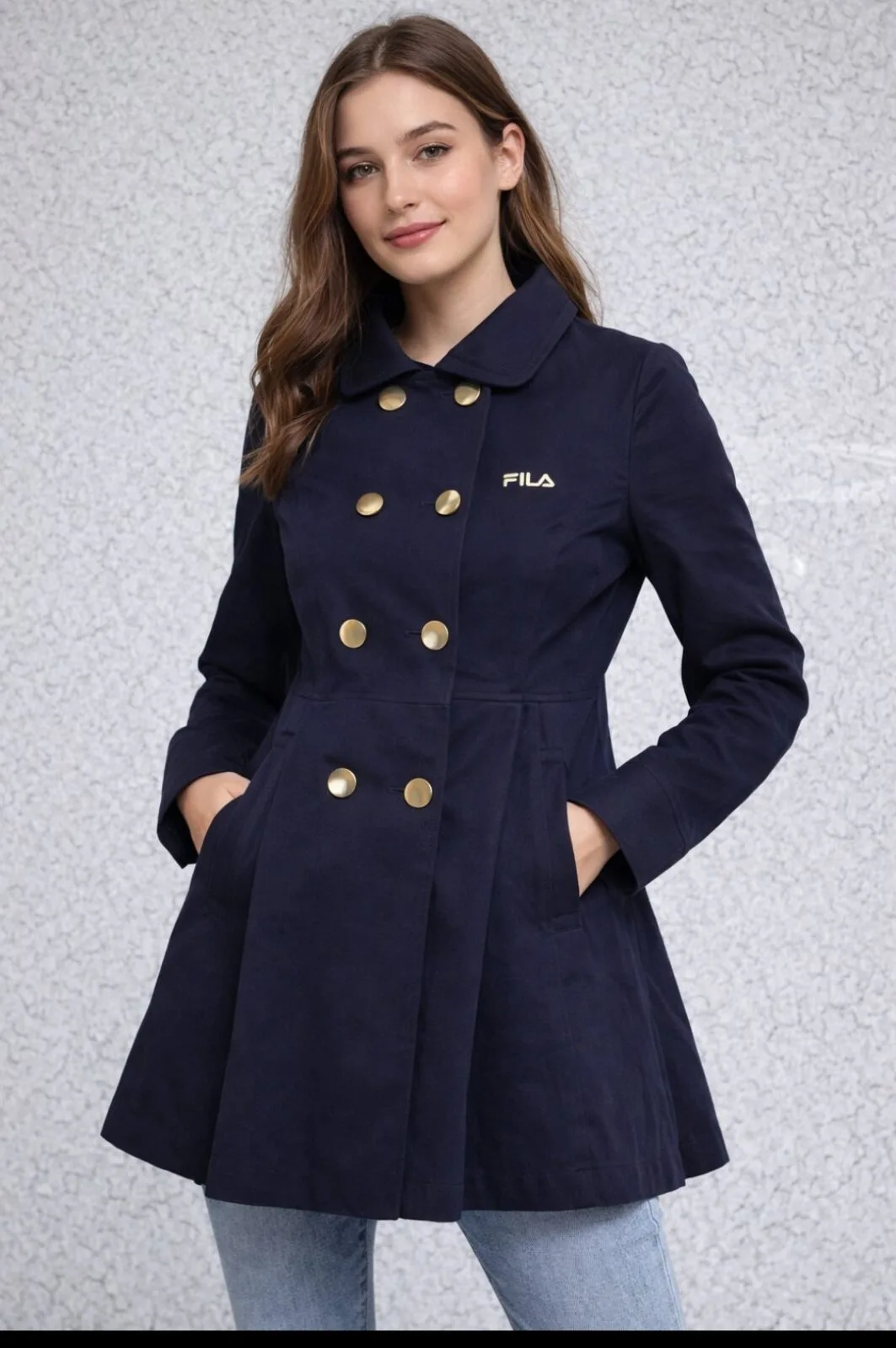 FILA Navy Jacket front view