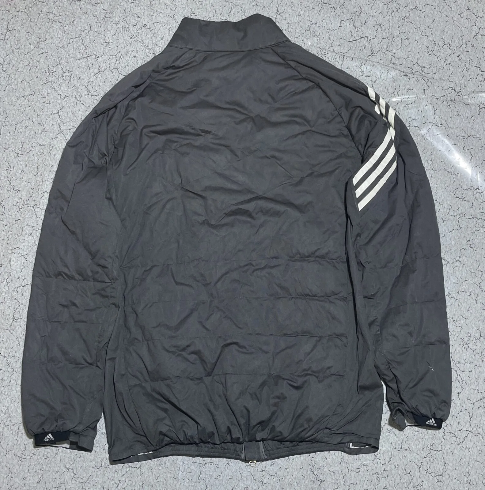 Adidas Grey Track Jacket detail view