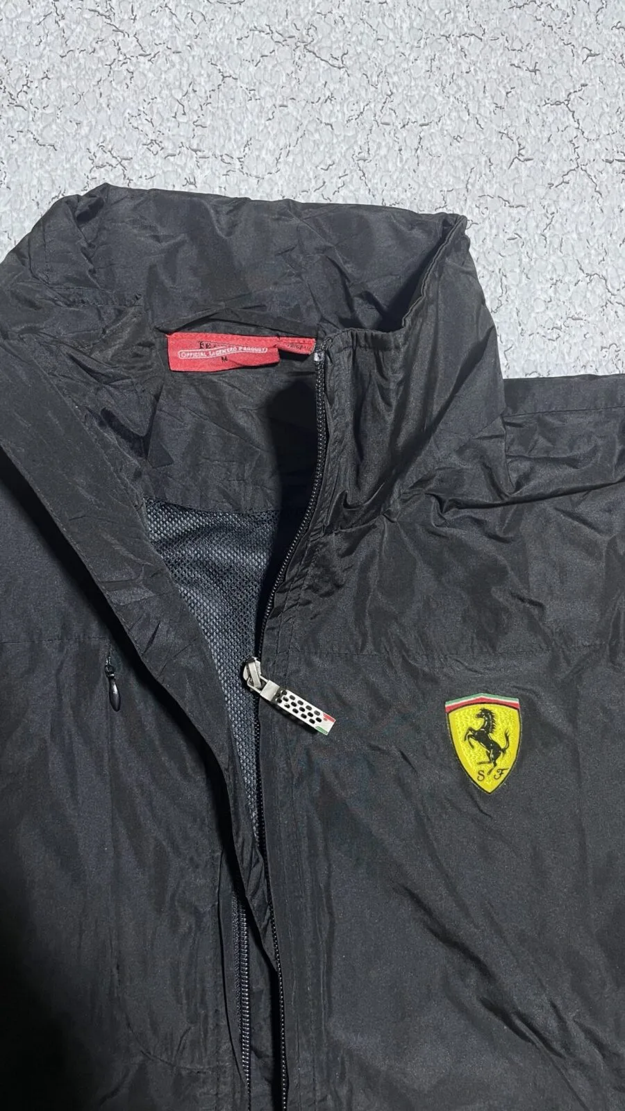 Black Windbreaker Jacket back view