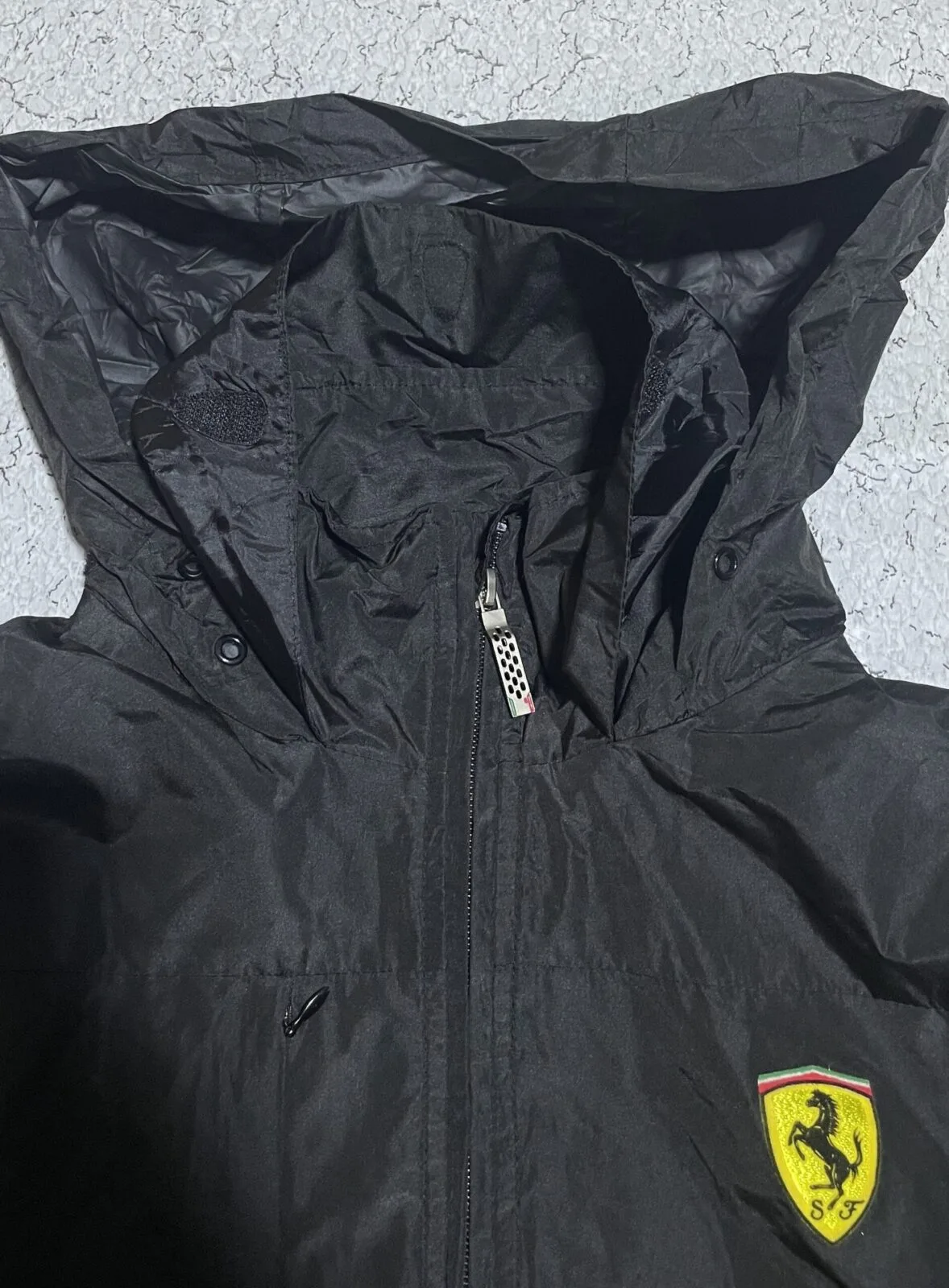Black Windbreaker Jacket detail view