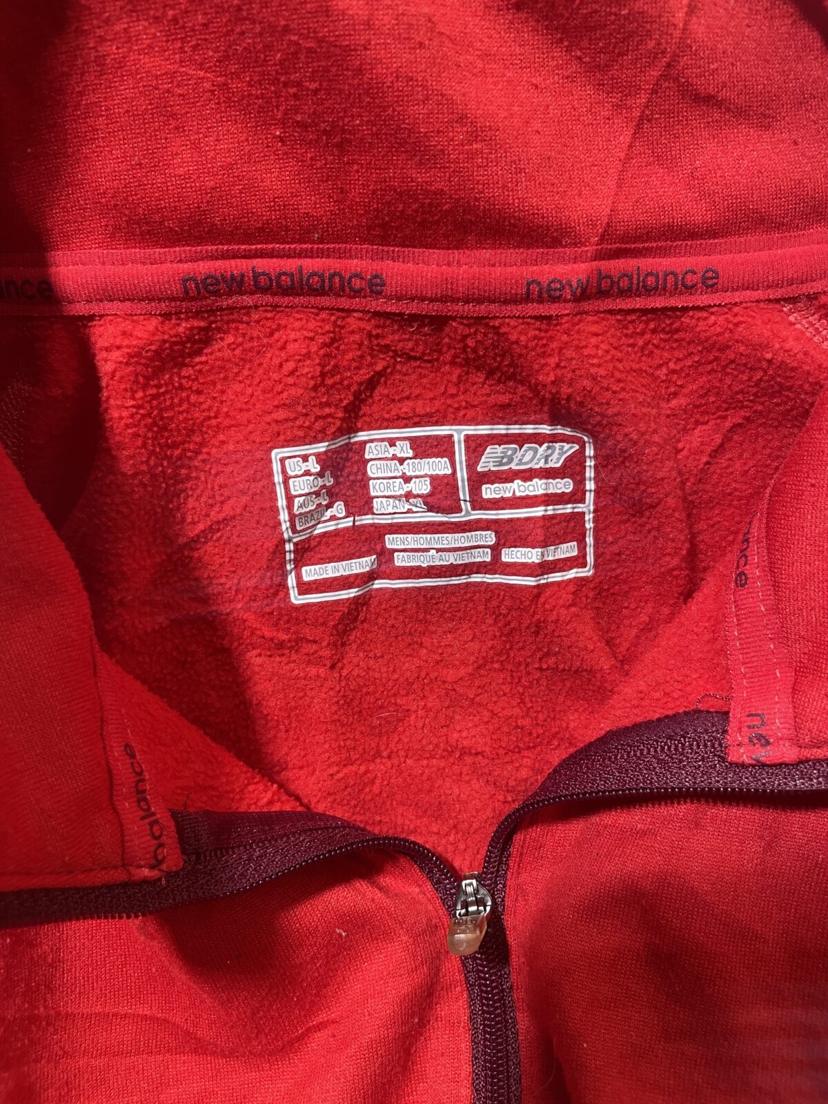 New Balance Red T-Shirt detail view