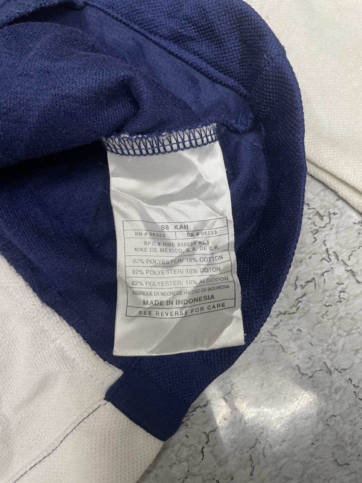 Nike White Track Jacket back view