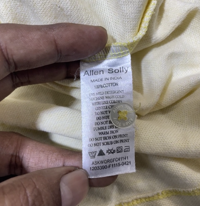 Yellow T-Shirt detail view
