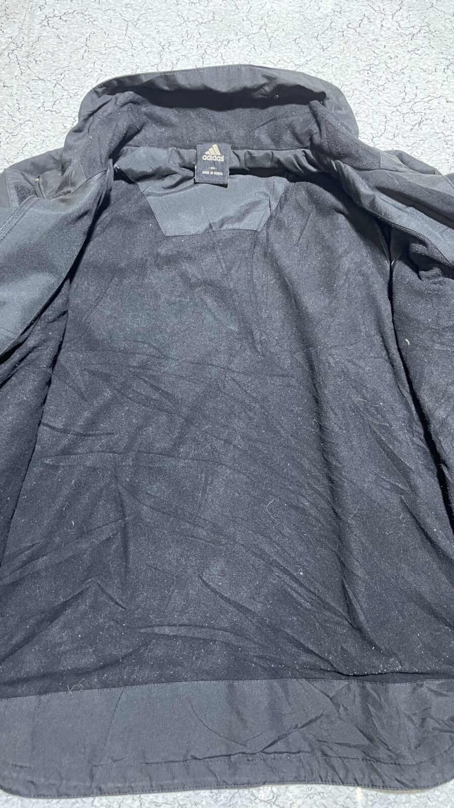 Adidas Black Track Jacket back view