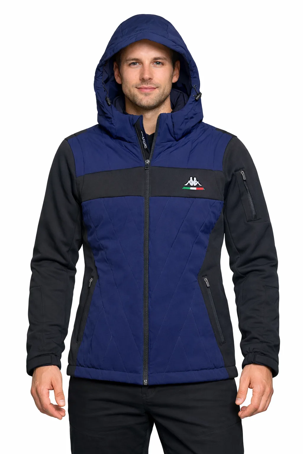 Kappa Black Softshell Jacket front view