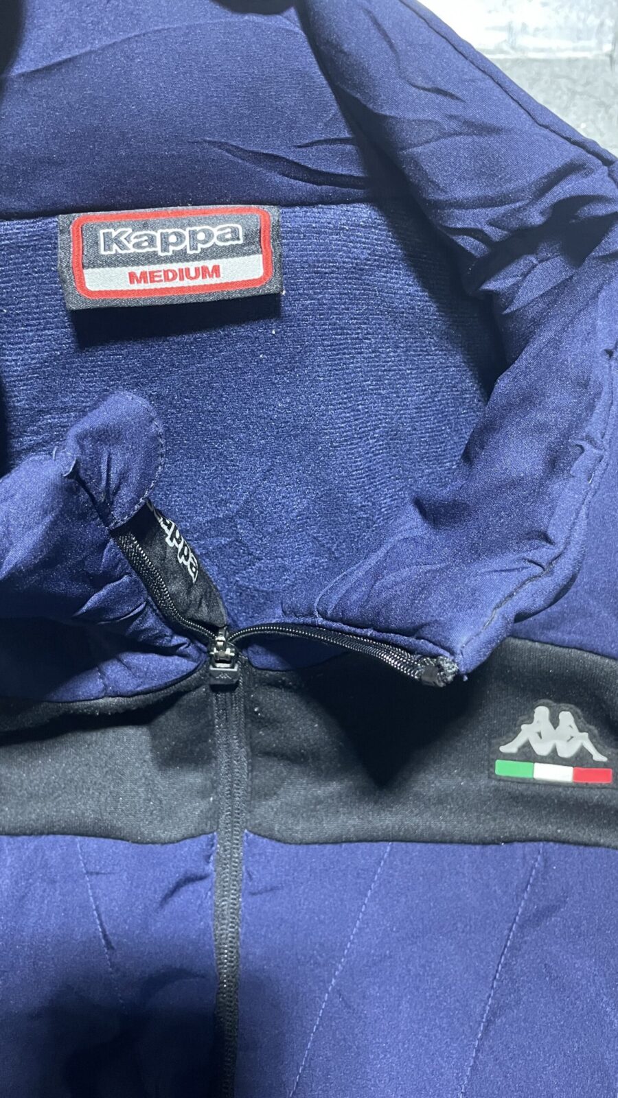 Kappa Black Softshell Jacket back view