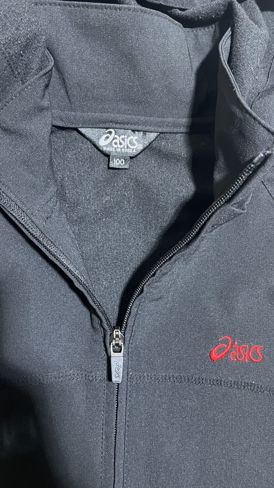 Asics Black Jacket back view